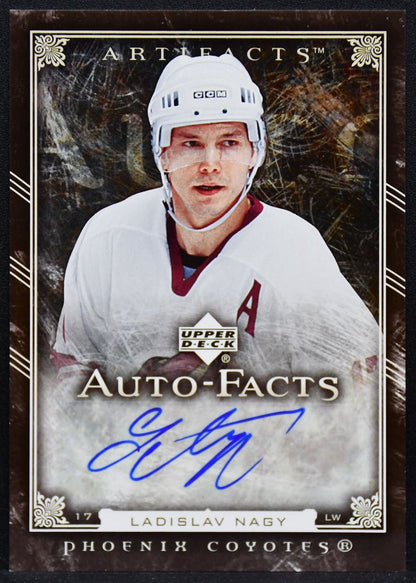 2006-07 Upper Deck Artifacts Auto-Facts Ladislav Nagy AF-LN Coyotes Auto 5538