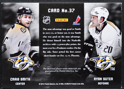 2011-12 Panini Prime Combos Dual Jerseys Smith/Suter /50 Patch 6911