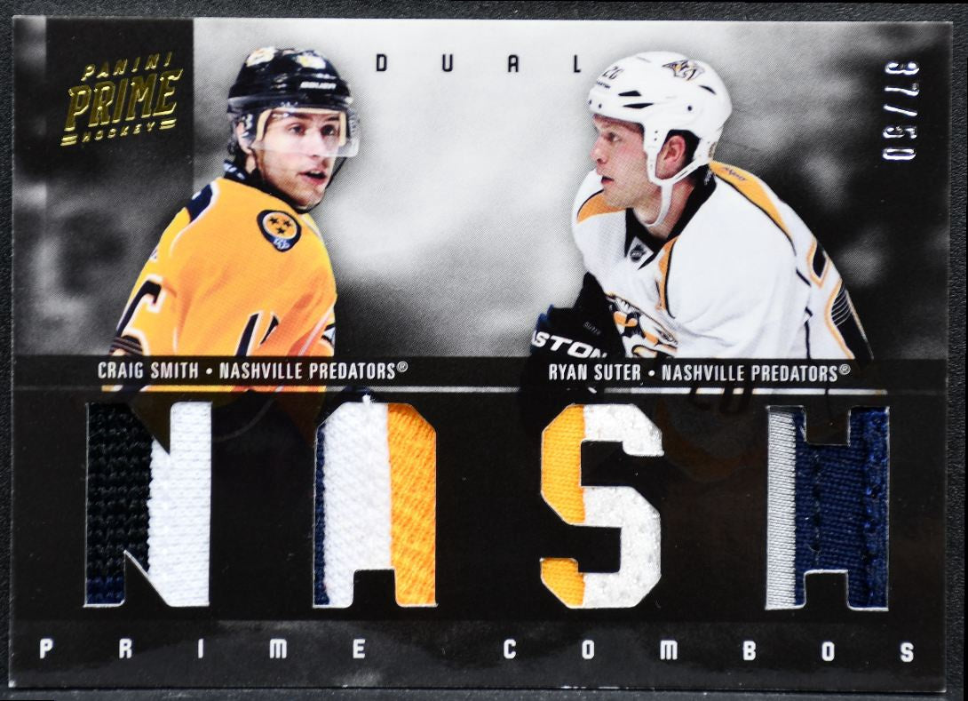 2011-12 Panini Prime Combos Dual Jerseys Smith/Suter /50 Patch 6911