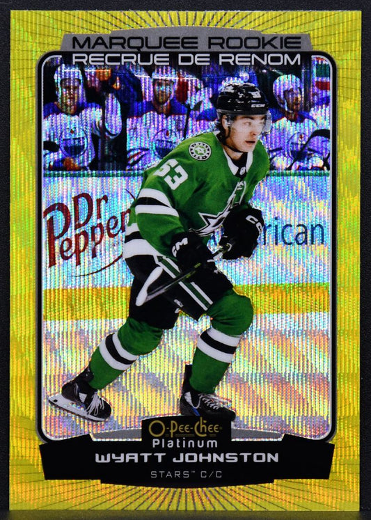 22-23 OPC Platinum Marquee RC Neon Yellow Surge Wyatt Johnston 294 Stars RC 7634