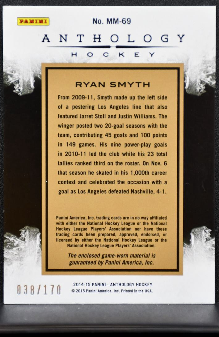 2014-15 Panini Anthology Massive Materials Ryan Smyth Kings 038/170 Jersey 5722