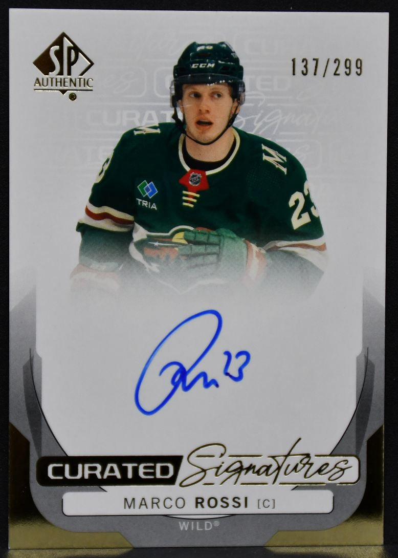 24-25 SP Authentic Curated Signatures Marco Rossi Wild Auto /299 4795