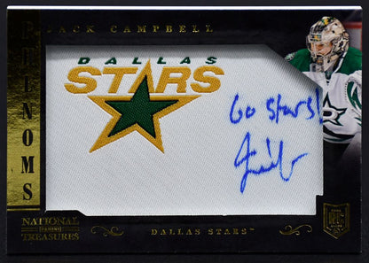 2013-14 Panini National Treasures Phenoms Jack Campbell P-JC RC Auto Patch