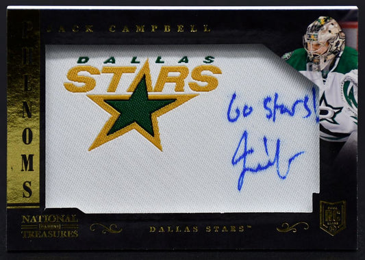 2013-14 Panini National Treasures Phenoms Jack Campbell P-JC RC Auto Patch