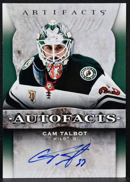 2021-22 Upper Deck Artifacts Auto Facts Cam Talbot AF-CT Auto 0855