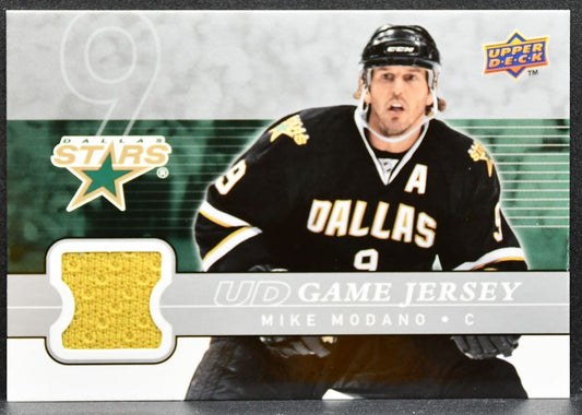 2008-09 Upper Deck Series 1 UD Game Jerseys Mike Modano GJ-MO Stars Jersey 3097