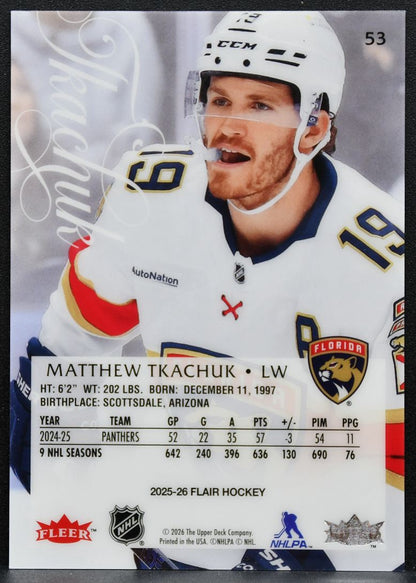 2025-26 Flair Matthew Tkachuk 53 Florida Panthers 4117