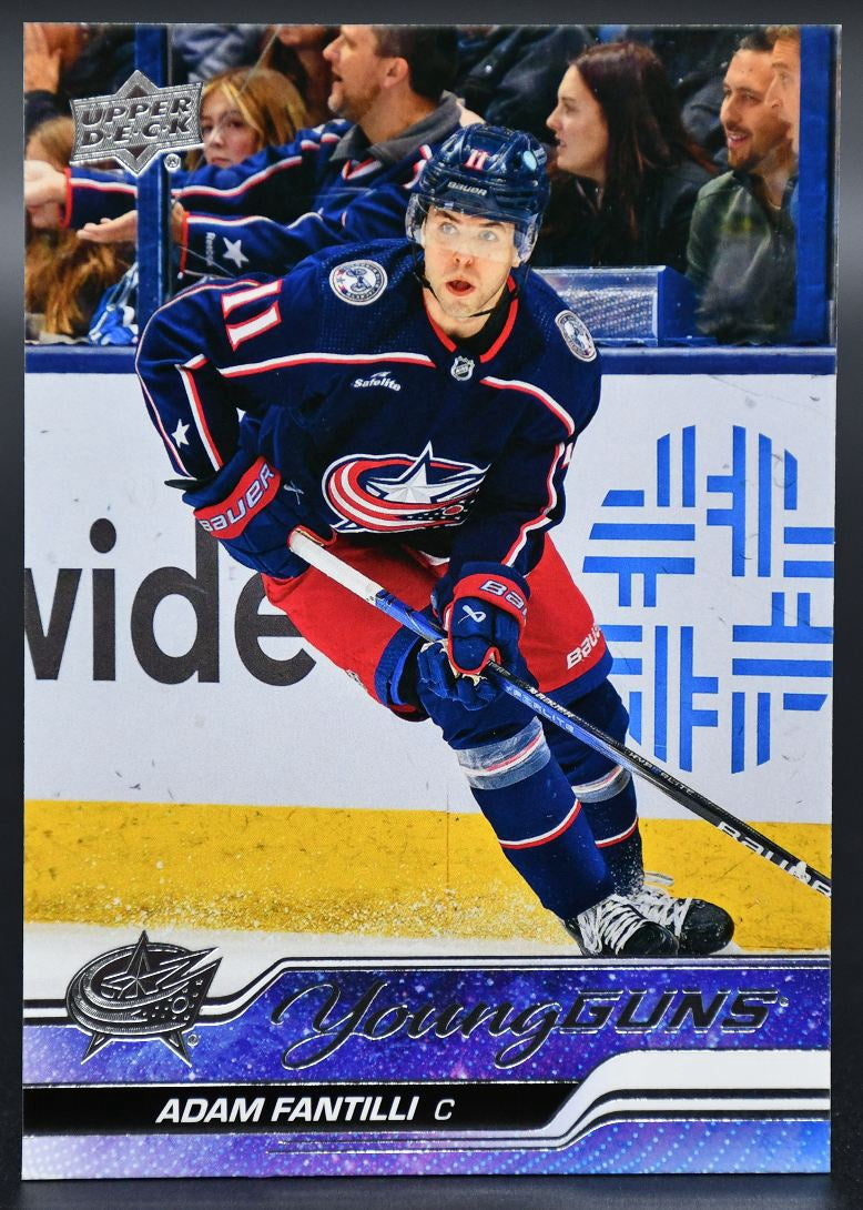 2024-25 UD Extended Series Adam Fantilli 711 Columbus Blue Jackets RC