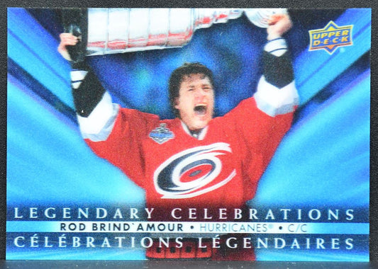 23-24 UD Tim Hortons Legendary Celebrations Rod Brind'Amour LC-12 Hurricanes 8075