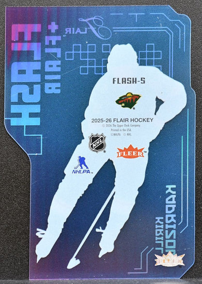 2025-26 Flair Flash and Flair (Flash) Kirill Kaprizov FLASH-5 Wilds 0221