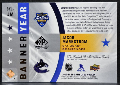 2020-21 SP Game Used Banner Year All-Star St. Louis Markstrom Jersey 8131