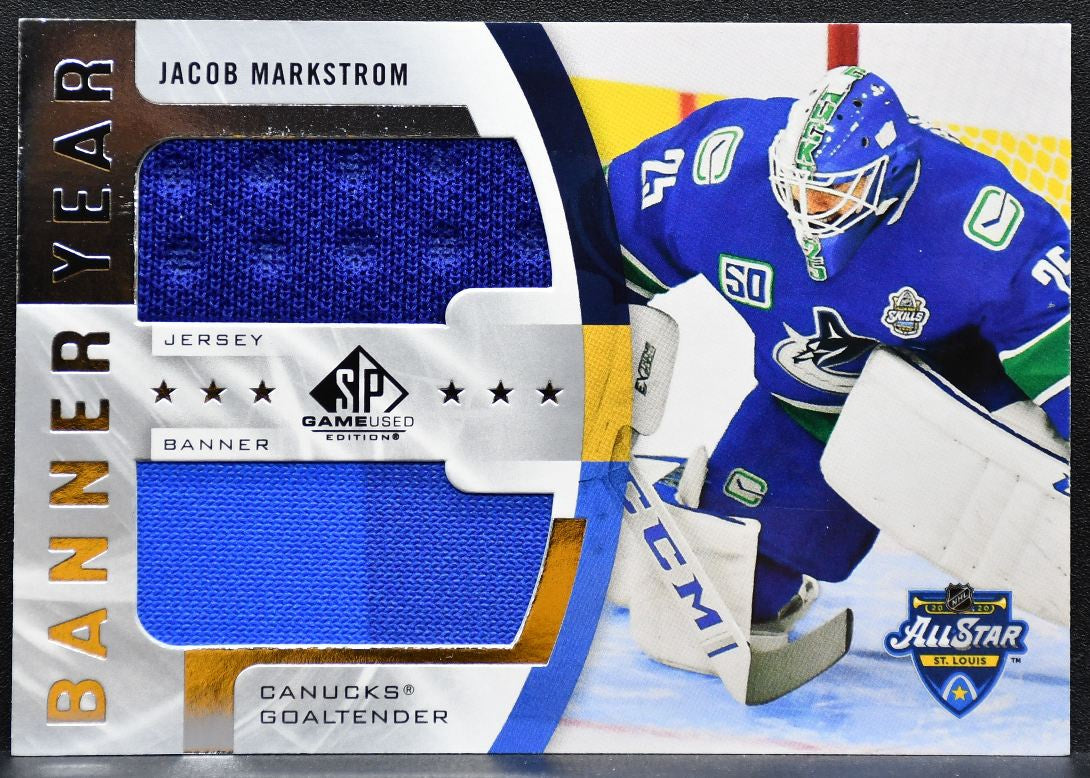 2020-21 SP Game Used Banner Year All-Star St. Louis Markstrom Jersey 8131