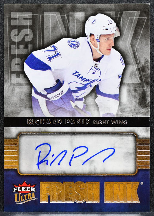 2014-15 Fleer Ultra Fresh Ink Richard Panik FI-RP Tampa Bay Lightning Auto 8834