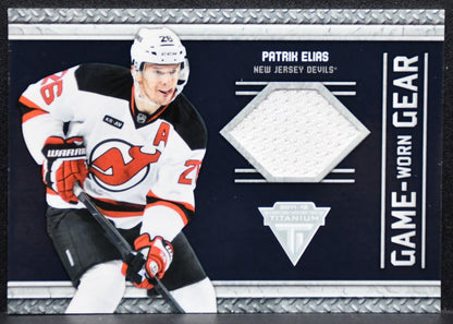2011-12 Panini Titanium Game Worn Gear Patrik Elias Jersey 7843