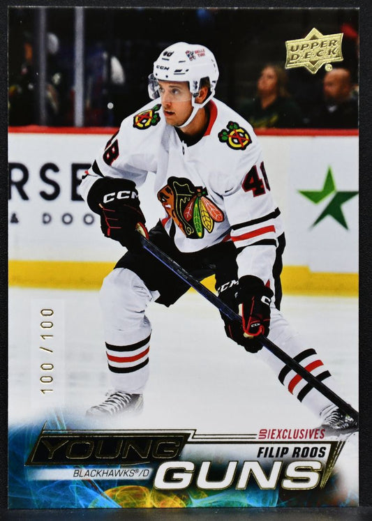 2022-23 UD Series 2 Young Guns UD Exclusives Filip Roos 469 RC 100 /100