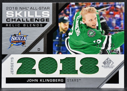 2018-19 SP Game Used 2018 NHL All-Star Skills Relic Blends Klingberg Jersey 3925