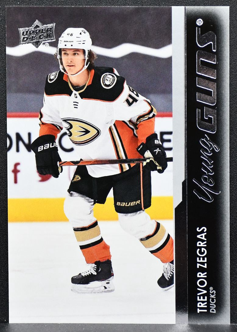 2021-22 Upper Deck Series 1 Young Guns Trevor Zegras 232 Anaheim Ducks RC 8074