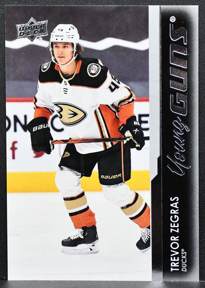 2021-22 Upper Deck Series 1 Young Guns Trevor Zegras 232 Anaheim Ducks RC 8074