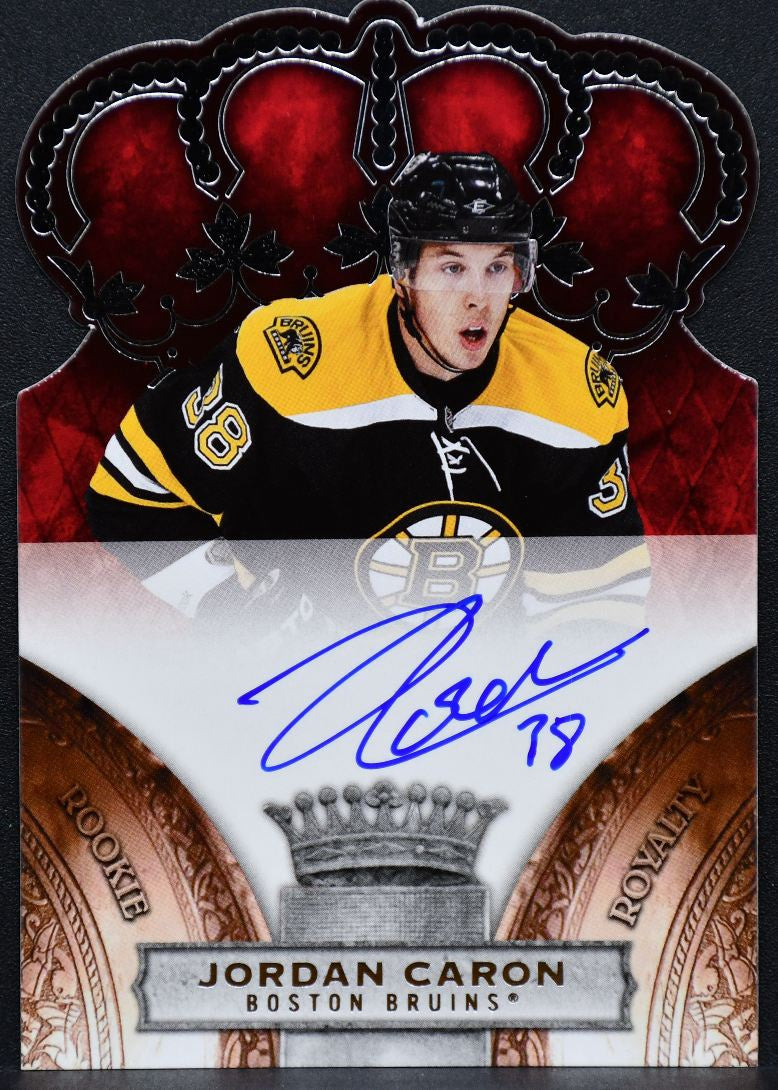 2010-11 Panini Crown Royale Royalty Jordan Caron 132 Bruins RC Auto 229/499 2605