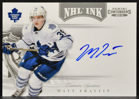 2011-12 Panini Contenders NHL Ink Matt Frattin 59 Toronto Maple Leafs Auto 2380