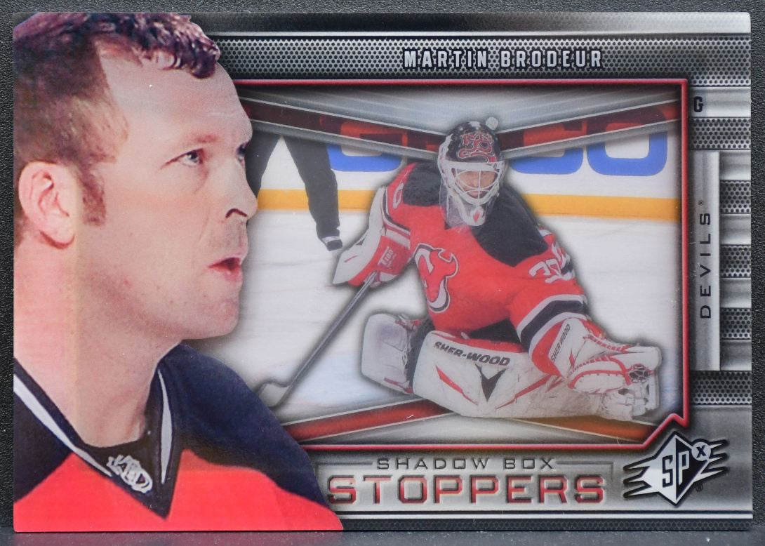 2011-12 SPx Shadowbox Stoppers Martin Brodeur SBS-1 New Jersey Devils 8877