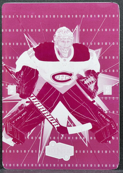 2020-21 UD Extended Series Magenta Printing Plate Carey Price Canadiens 1/1 8433