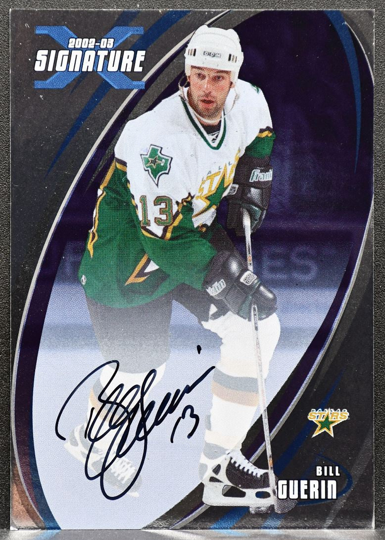 2002-03 In The Game Signature Series Bill Guerin 125 Dallas Stars Auto 5883