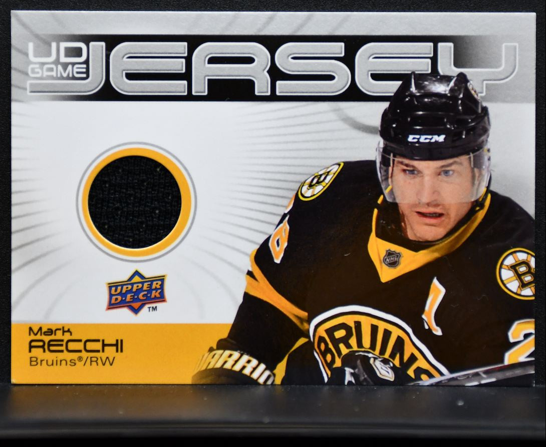 2010-11 UD Series 1 UD Game Jerseys Mark Recchi GJ-MR Bruins Jersey 6118