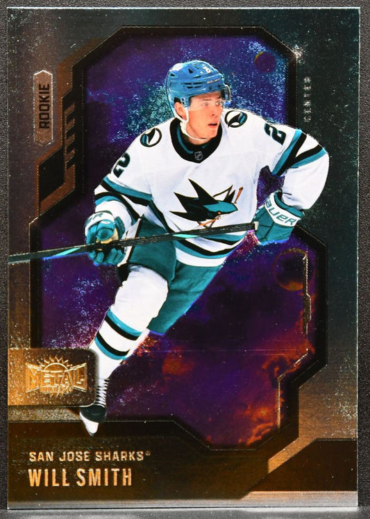 2024-25 SkyBox Metal Universe Rookie Will Smith 143 San Jose Sharks RC 4308