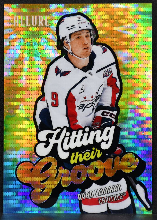 2025-26 UD Allure Hitting Thier Groove Orange Spectrum Leonard Capitals RC /299 1480