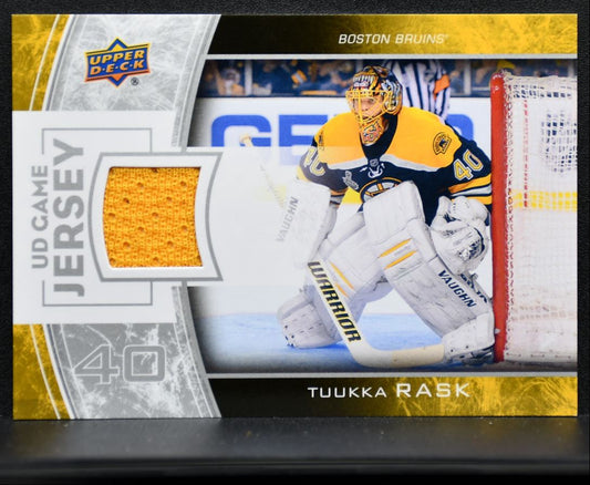2013-14 UD Series 1 UD Game Jersey Tuukka Rask GJ-TR Jersey 2401