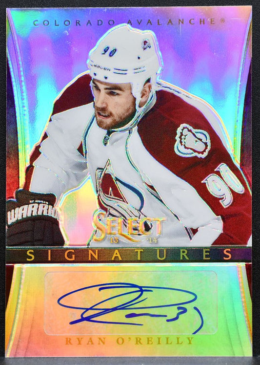 2013-14 Panini Select Signatures Prizms Ryan O'Reilly Avalanche Auto 08/25 1902