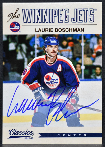 2012-13 Panini Classics Auto Auto Laurie Boschman 200 Winnipeg Jets Auto 0072