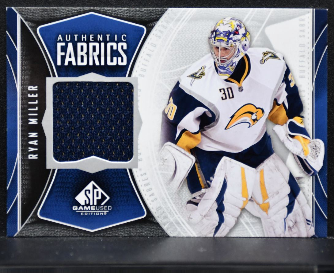 2009-10 SP Game Used Authentic Fabrics Ryan Miller Buffalo Sabres Jersey 4602