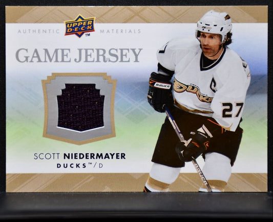 2007-08 Upper Deck Game Jersey Scott Niedermayer Anaheim Ducks Jersey 6934