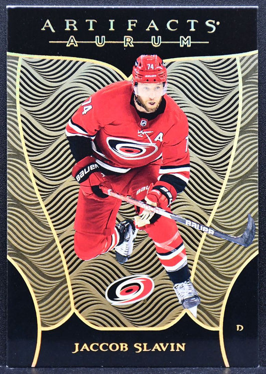 2022-23 Upper Deck Artifacts Aurum Jaccob Slavin A-JS Carolina Hurricanes 1794