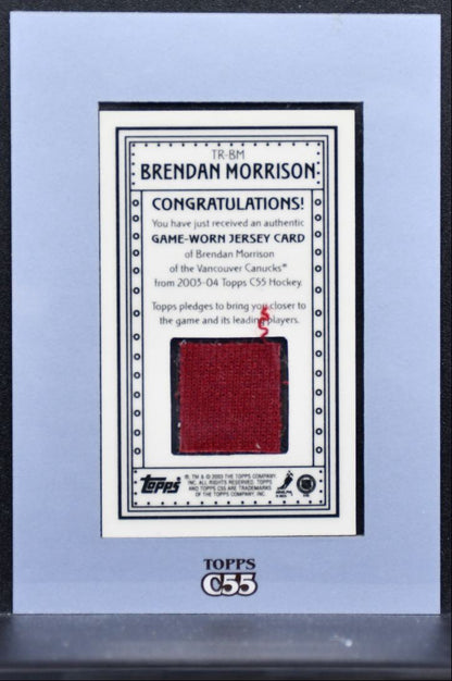 2003-04 Topps C55 Relics Brendan Morrison TR-BM Vancouver Canucks Jersey 4329