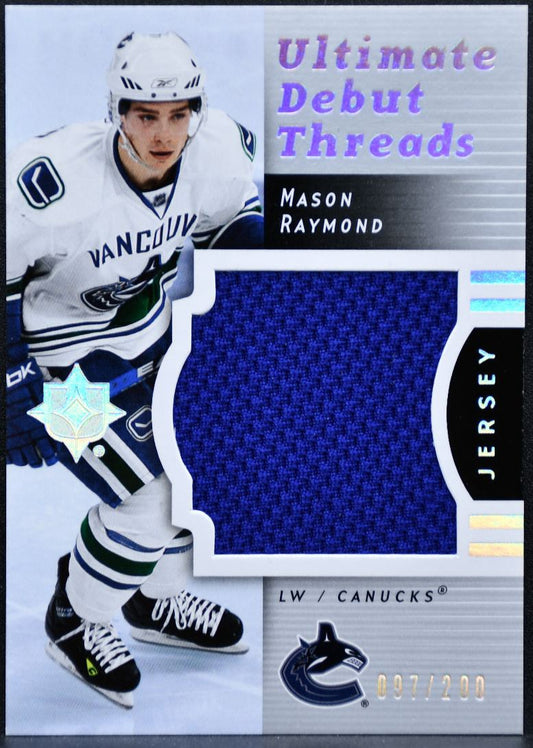 2007-08 UD Ultimate Collection Debut Threads Jerseys Raymond RC /200 Jersey 0849
