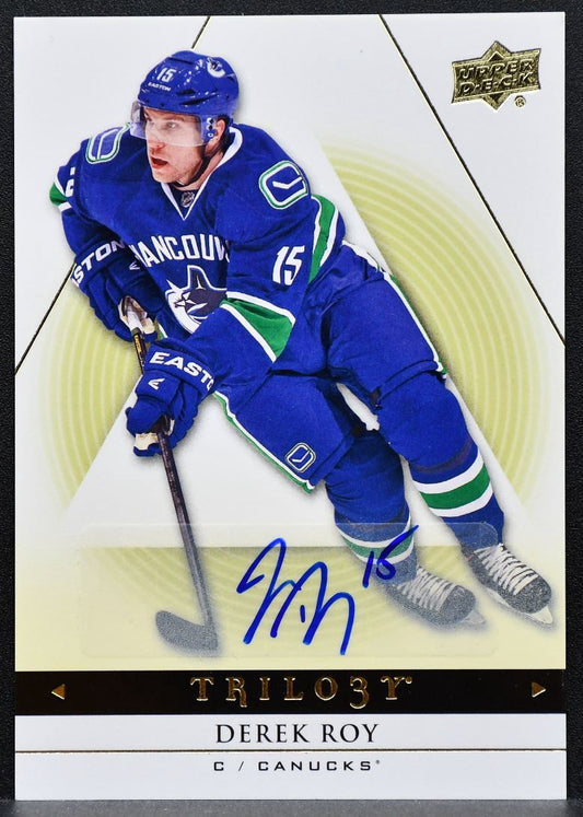 2013-14 Upper Deck Trilogy Auto Derek Roy 30 Buffalo Sabres Auto 0668