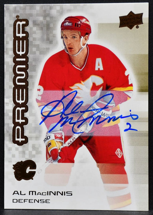2024-25 UD Premier Bronze Auto Al MacInnis 94 Calgary Flames Auto
