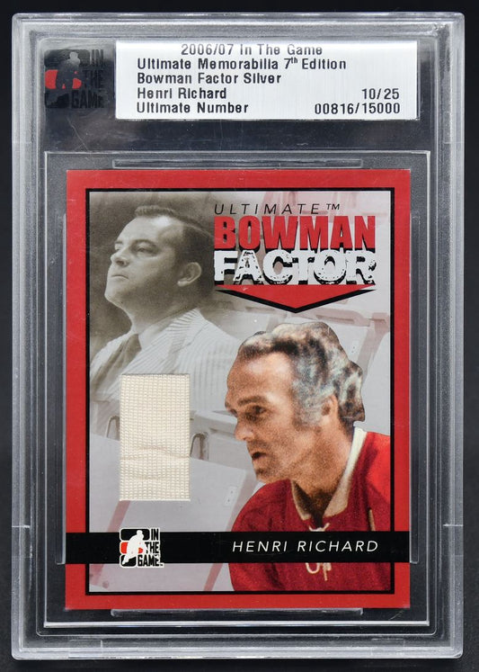 2006-07 ITG 7th Ultimate Bowman Factor Henri Richard 10/25 Jersey