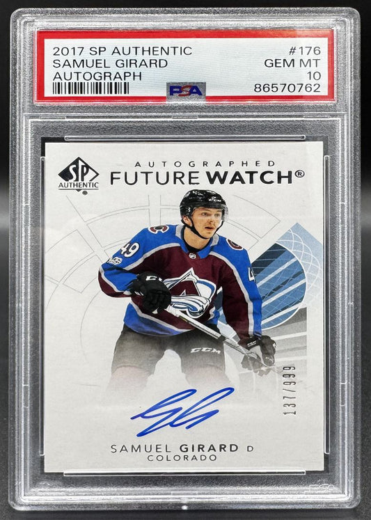 2017-18 SP Authentic Future Watch - Inscriptions Samuel Girard 176 Auto /999