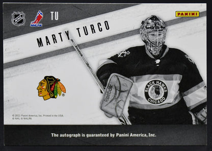 2010-11 Panini Zenith Yours Truly Marty Turco TU Auto