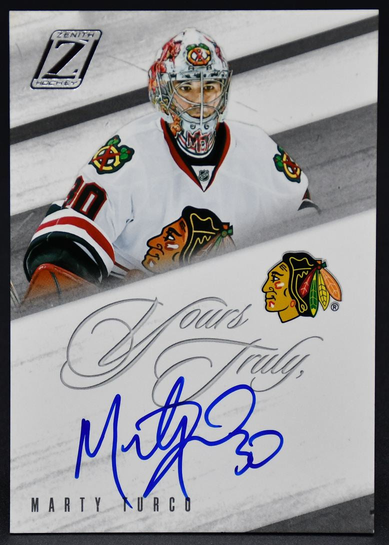 2010-11 Panini Zenith Yours Truly Marty Turco TU Auto