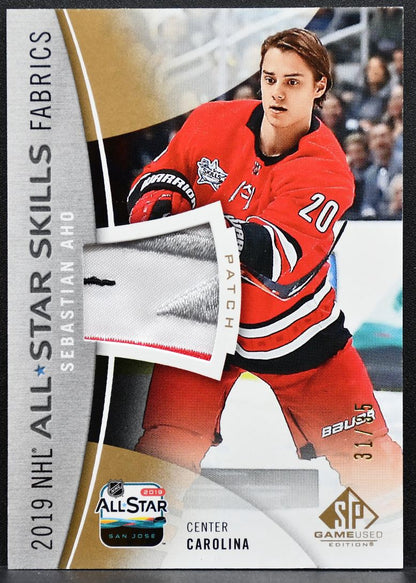2019-20 SP Game Used 2019 NHL All-Star Skills Fabrics Patch Aho 31/35 Patch 6255