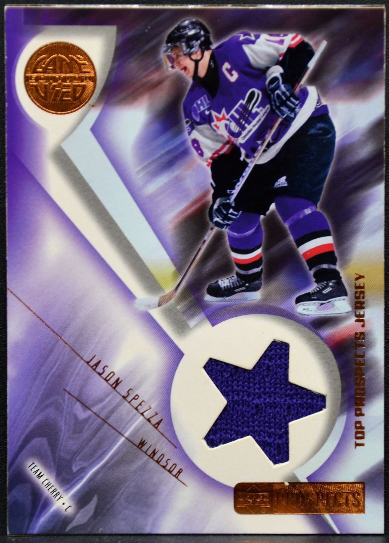 2001-02 UD CHL Prospects Jerseys Jason Spezza J-JS Jersey 9578