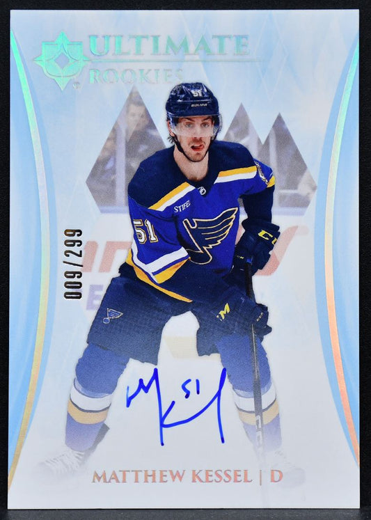 2023-24 UD Ultimate Collection RC Autographs Kessel Blues RC Auto /299 5938