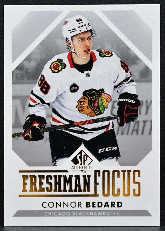 2023-24 SP Authentic Freshman Focus Connor Bedard FF-1 Blackhawks RC 5589