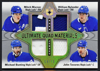 2022-23 UD Ultimate Collection Marner / Nylander / Bunting / Tavares  /15 Jersey