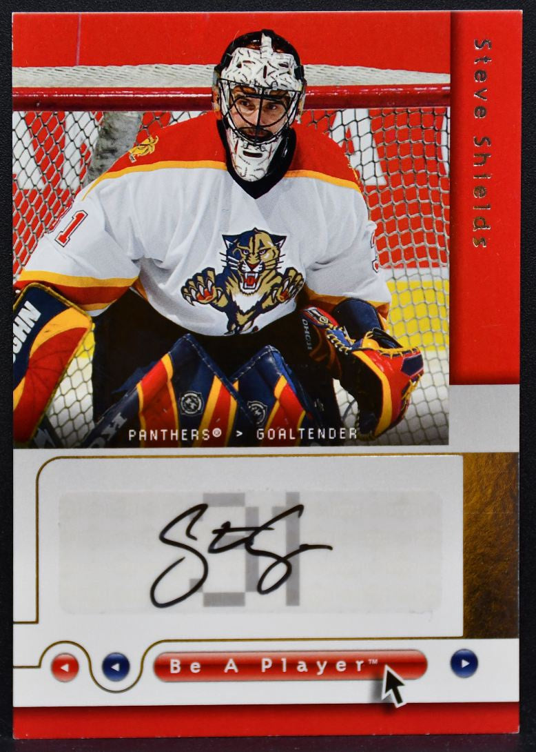 2005-06 Upper Deck Be a Player Signatures Steve Shields SI Panthers Auto 9123
